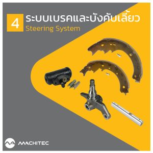 4. ระบบเบรคและบังคับเลี้ยว